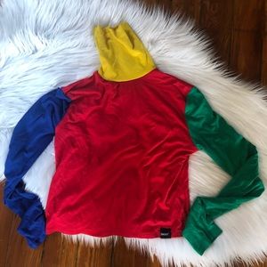 Colorblock Fitted Crop Long sleeve top